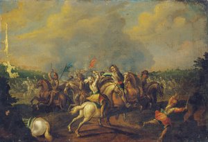 Une escarmouche de cavalerie