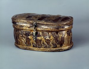 Art paléochrétien : boîte reliquaire en argent connue sous le nom de Capsella de Brivio - Paleo Christian