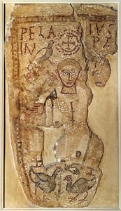 Antiquité paléochrétienne : Représentation du moine ascète Pélage (ou Pélagius) (350-420)
