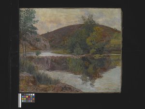 Paysage fluvial, date inconnue - Palma Daillion d