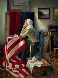 Fabricant de drapeaux, 2000 (pastel)