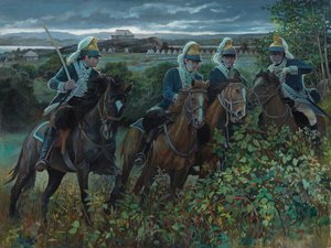 Le cheval de Sheldon, 2021 (huile sur toile)