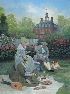 Le pique-nique, 2015 (huile sur toile)