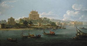 Vue de la Villa Costaguti et de la Villa Pamphilj entre Anzio et Nettuno - Paolo Anesi