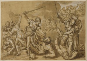 La Justice, Mercure et Minerve vainquent les vices tandis qu