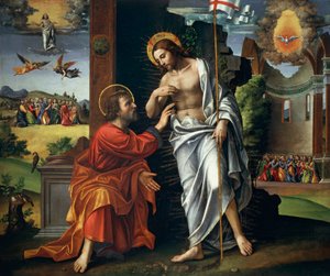 Le Christ et Saint Thomas incrédule - Paolo Morando Cavazzola