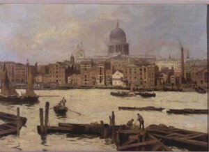 Vue de Saint-Paul depuis la Tamise - Paolo Sala