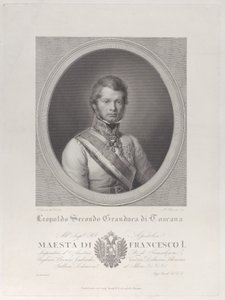 Portrait ovale de Léopold II, Grand-Duc de Toscane, 1833