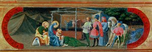Adoration des mages. Peinture de Paolo Uccello (1397-1475) - Paolo Uccello