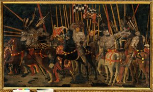 Bataille de San Romano entre les Florentins et les Siennois le 02/06/1432 - Paolo Uccello