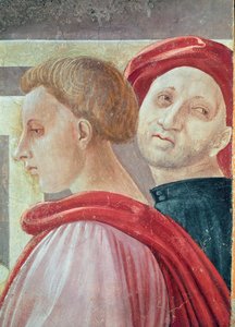 Têtes de deux hommes, de la Présentation de Marie au Temple, 1433-34 (détail) - Paolo Uccello