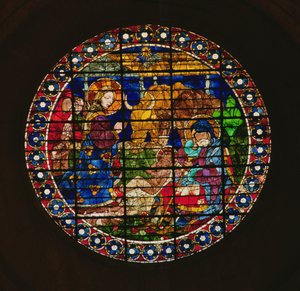 Oculus représentant la Nativité, 1443