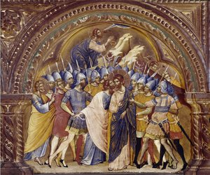La Prise du Christ, détail du polyptyque de Santa Chiara