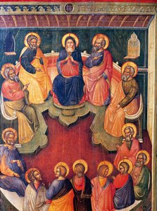 La Vierge entourée de douze apôtres ou Pentecôte - Paolo Veneziano