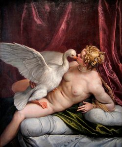 Léda et le cygne, 1585