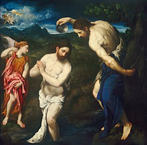 Le baptême du Christ, vers 1535-1540 - Paris Bordone
