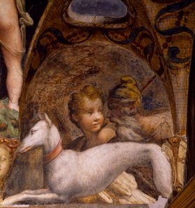 Chien et chasseur, du Mythe de Diane et Actéon - Parmigianino