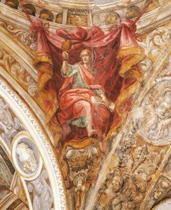 Saint Hilaire de Poitiers par Francesco Mazzola, dit Parmigianino (1503-1540), fresque, Église de San Giovanni Evangelista, Parme - Parmigianino