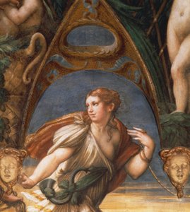 La Nymphe saisie par le pasteur, par Francesco Mazzola, dit Parmigianino (détail) - Parmigianino