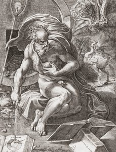 Diogène, philosophe grec du 3ème siècle av. J.-C. - Parmigianino 