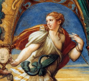 Actéon, aux traits féminins, extrait du Mythe de Diane et Actéon