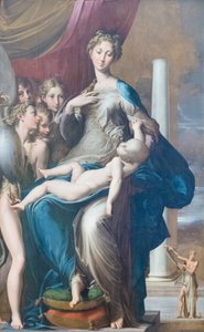 Madone et Enfant avec des anges, connue sous le nom de Madone au long cou - Parmigianino (1503 40)