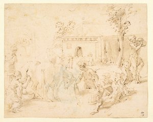 Scène rustique - Parmigianino
