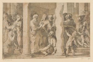 Saints Pierre et Jean guérissant un paralytique