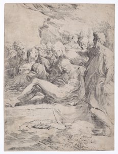 Ensevelissement vers la gauche - Parmigianino
