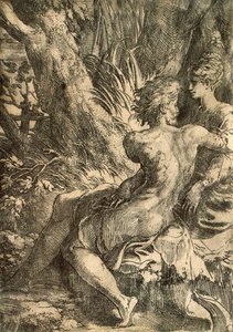 Amants, vers 1527 - Parmigianino