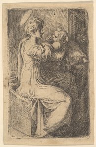 Madone et Enfant, 16ème siècle - Parmigianino