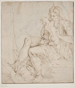 Saturne/Kronos dévorant un de ses enfants - Parmigianino