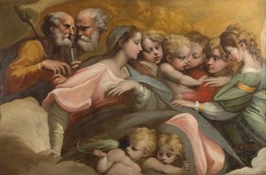 Le Mariage mystique de Sainte Catherine, vers 1524 - Parmigianino