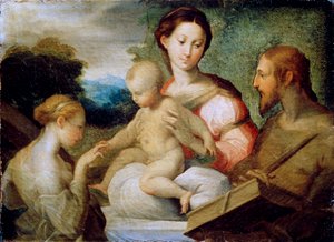 Le Mariage Mystique de Sainte Catherine - Parmigianino