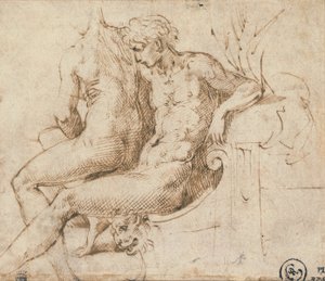 Deux amoureux assis sur un canapé - Parmigianino