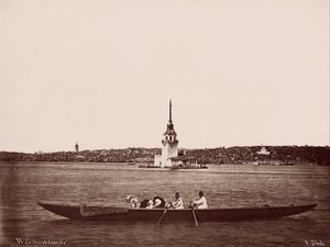 Kız Kulesi, Galata et les zones résidentielles de Fındıklı - Pascal Sébah