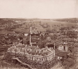 Le Bosphore depuis la Tour de Beyazıt - Pascal Sébah