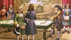 Le billard, tel que joué par Louis XIV à Versailles
