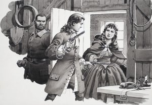 La fille à la cape grise