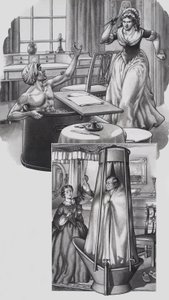 Jean Paul Marat (1743-93) et Disraeli (1804-81) (gouache sur papier)