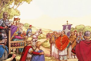 Saint Augustin arrive en Angleterre