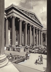 Le British Museum dans les années 1960 (gouache sur papier)