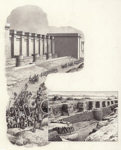 La forteresse de Buhen (gouache sur papier)