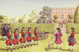 Le jeune duc de Gloucester avait sa propre armée pour jouer (gouache sur papier) - Pat (1907-95) Nicolle