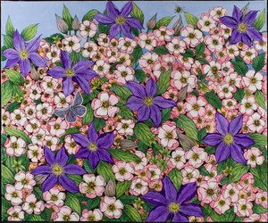 A Purple Patch, 2011 (acrylique sur calicot) - Pat Scott