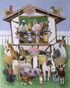 Animal Playhouse (huile sur toile)