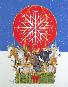Voyage de Noël (huile sur toile)