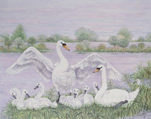 Groupe familial (huile sur toile)