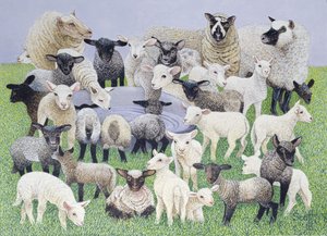 Feeling Sheepish (huile sur toile)