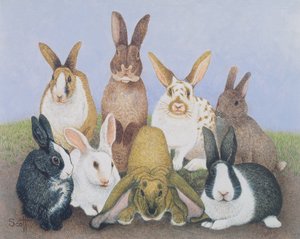 We are All Ears (huile sur carton)